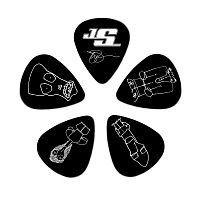 PLANET WAVES 1CBK6-10JS JOE SATRIANI PICKS BLACK HEAVY