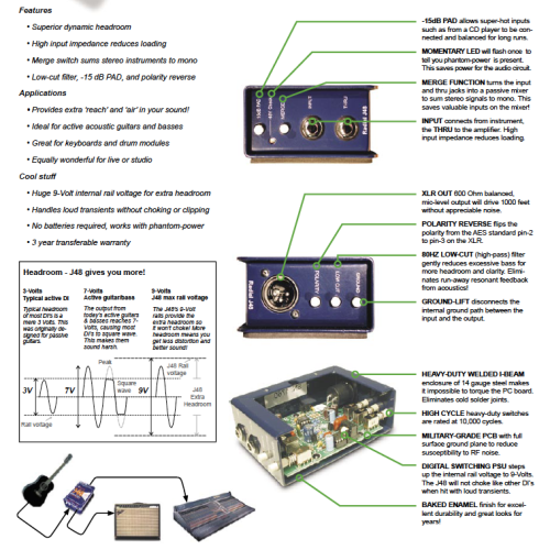 Radial J48(Mk2) - (48V phantom) фото 4